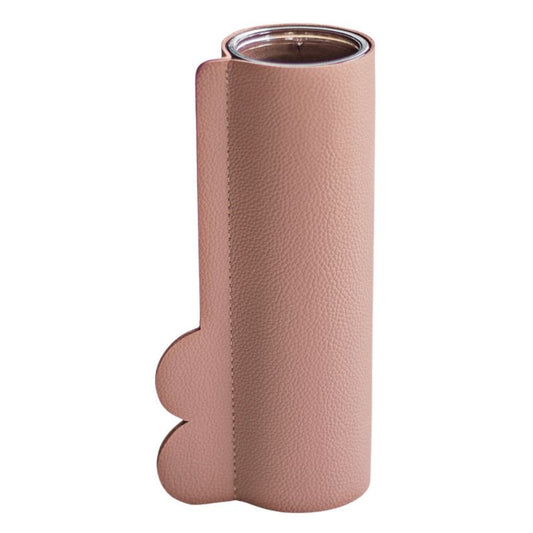 Glasvase Direct Home and Garden med pink hylster 20,5 cm