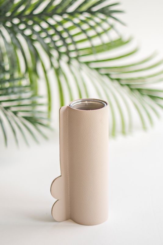 Glasvase Direct Home and Garden med grå holder 20,5 cm