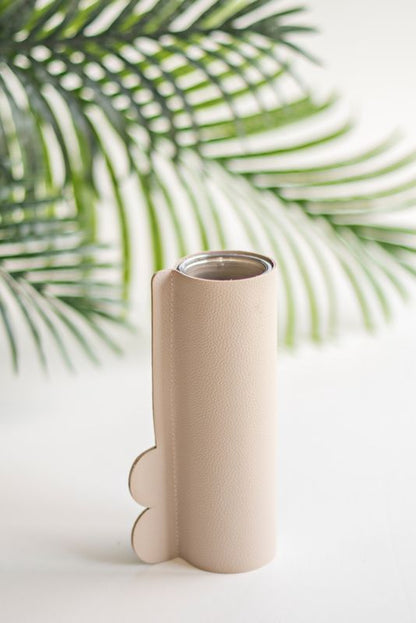 Glasvase Direct Home and Garden med grå holder 20,5 cm