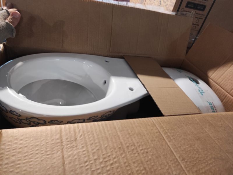 Kompakt WC Børnevenlig 56x32x61 cm Hvid Keramik med Sæde og Cisterne