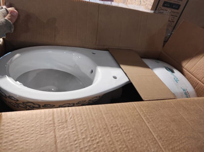 Kompakt WC Børnevenlig 56x32x61 cm Hvid Keramik med Sæde og Cisterne
