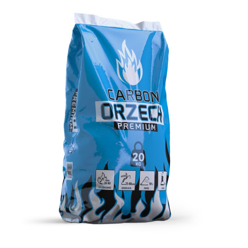 Premium nøddeformet kul 26 MJ/kg 20 kg