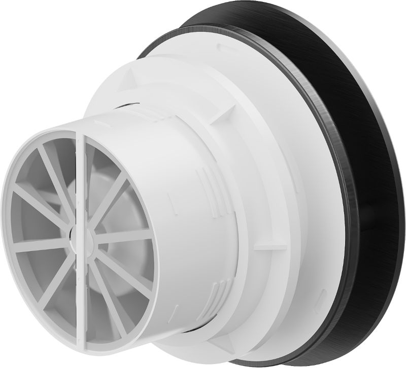 Mexen AXR badeværelsesventilator sort 100 mm W9602-100H-70 1 stk.