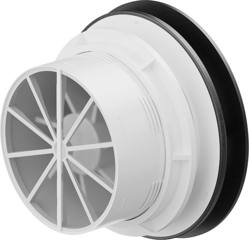 Mexen AXR badeværelsesventilator sort 150 mm 1 stk.