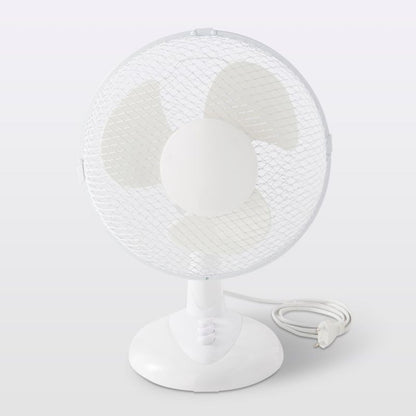 Hvid bordventilator 23 cm
