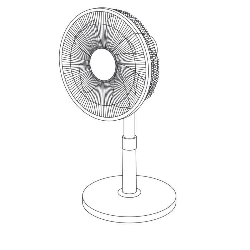 GoodHome Carrao bordventilator 36 cm