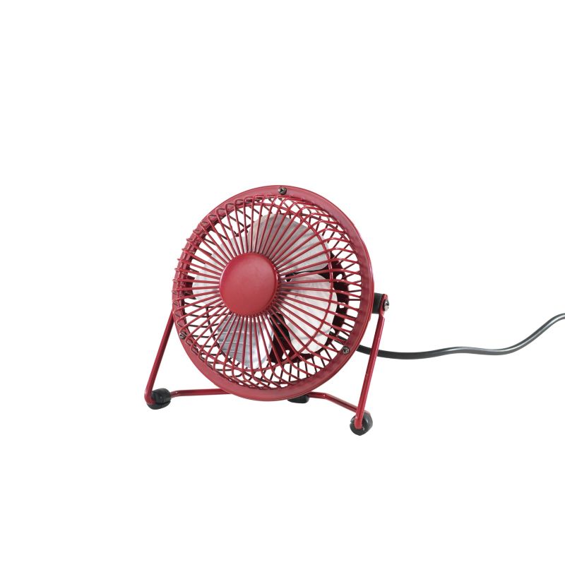 Mini USB-ventilator 10 cm rød