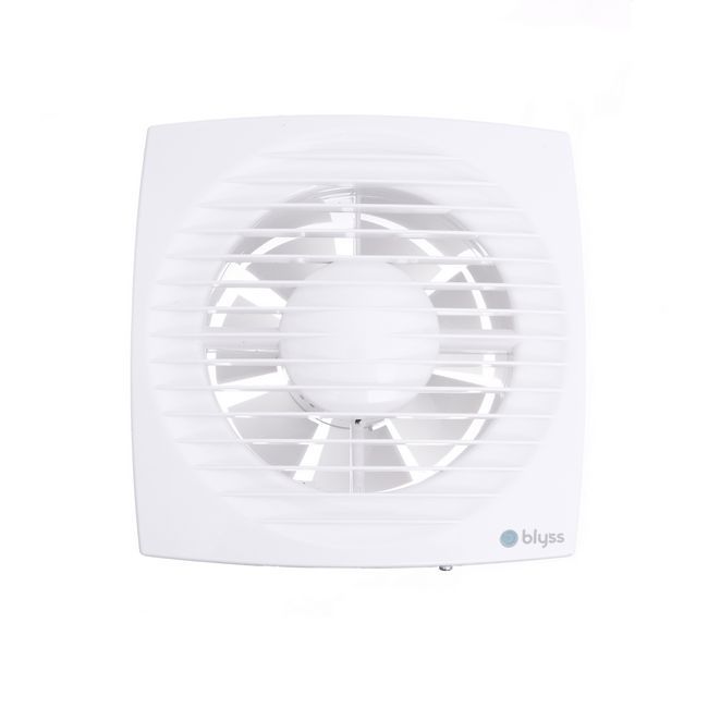 Blyss 125STH aksialventilator med tidsur og fugtsensor