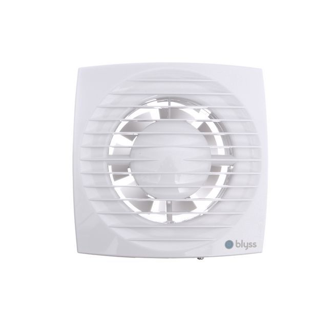 Blyss aksialventilator med afbryder og fugtighedssensor