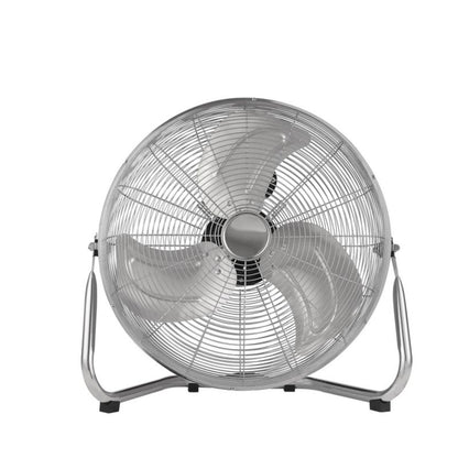 Gulvventilator 110 W 45 cm krom