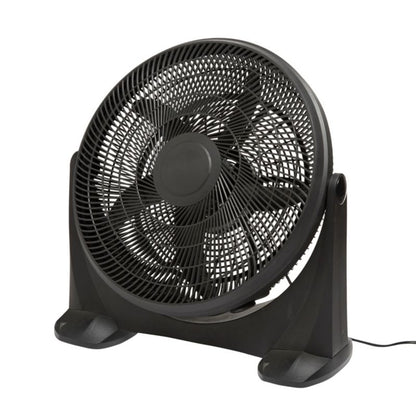 Gulvventilator 50 cm mat-sort