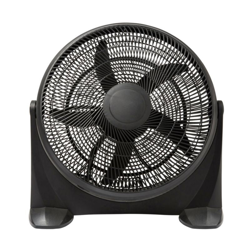 Gulvventilator 50 cm mat-sort