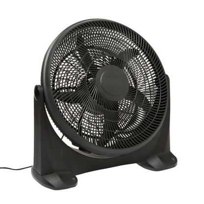 Gulvventilator 50 cm mat-sort