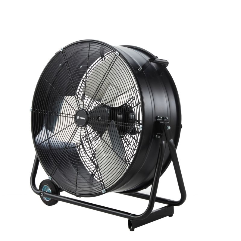 Industriel ventilator 60 cm mat-sort