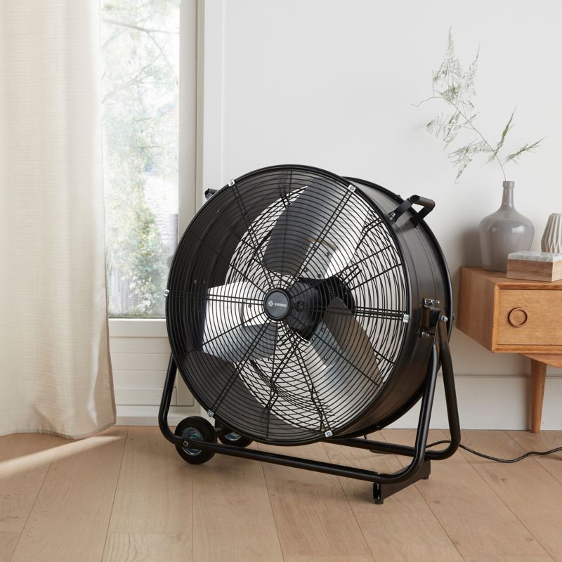 Industriel ventilator 60 cm mat-sort