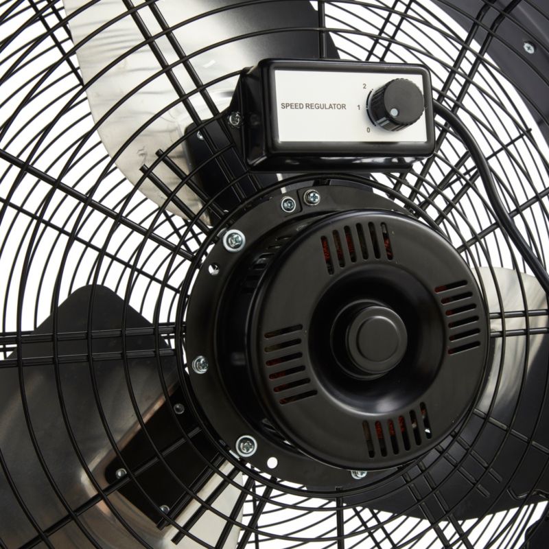 Industriel ventilator 60 cm mat-sort