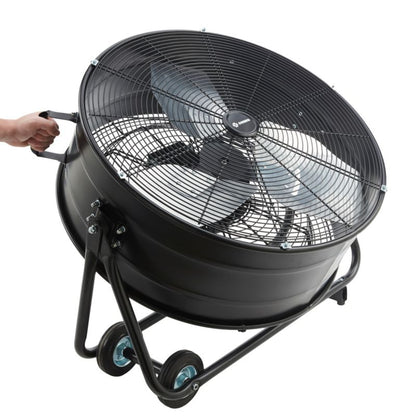 Industriel ventilator 60 cm mat-sort