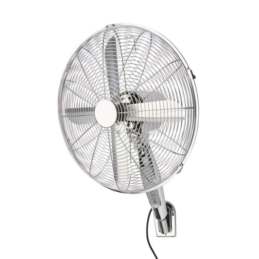 Vægvifte 40 cm krom