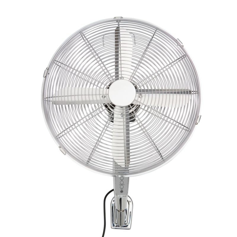 Vægvifte 40 cm krom
