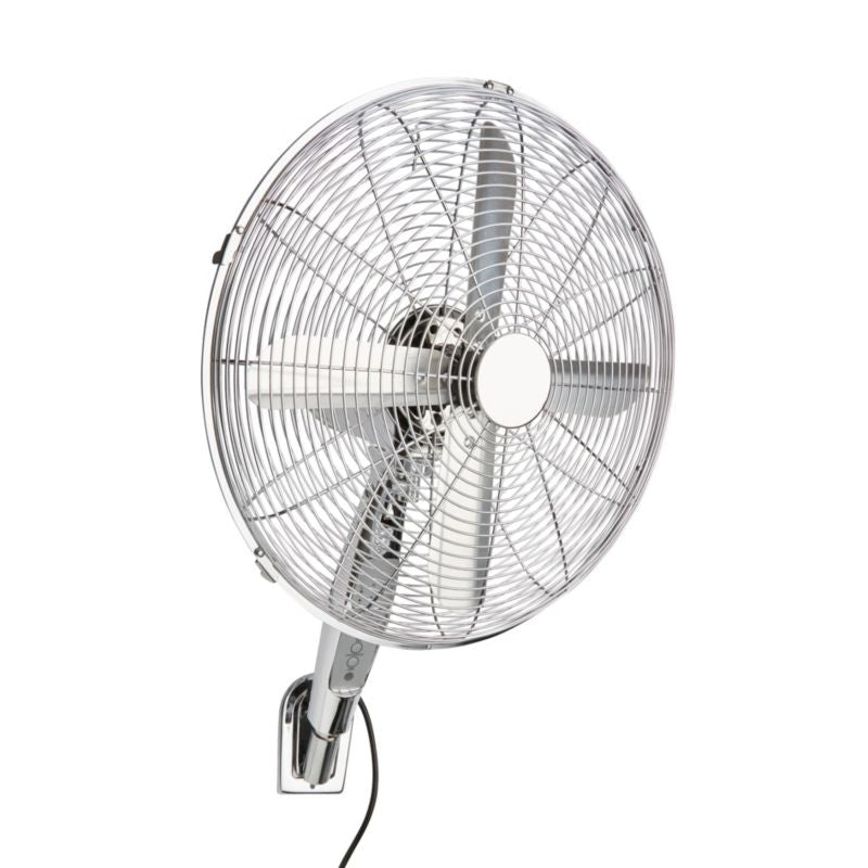 Vægvifte 40 cm krom