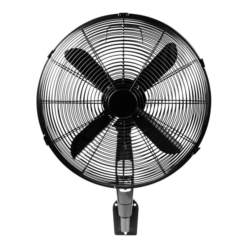 Vægbaseret ventilator 40 cm mat-sort