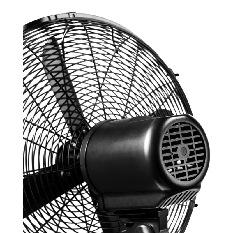 Vægbaseret ventilator 40 cm mat-sort