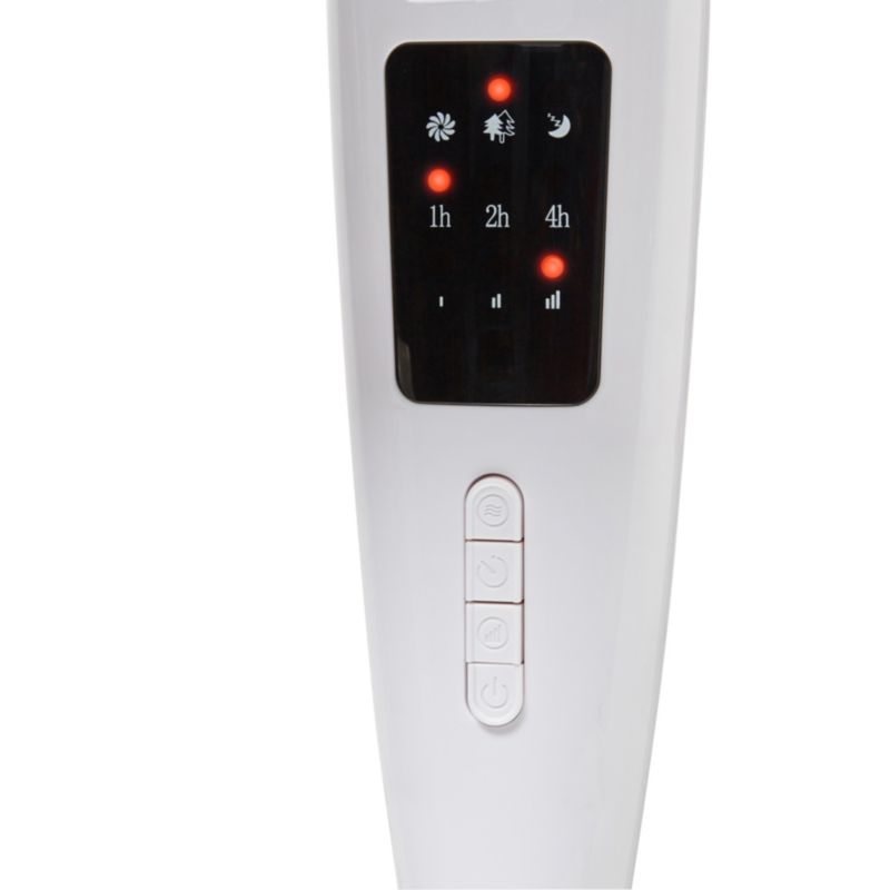 Stående ventilator med fjernbetjening 40 cm hvid