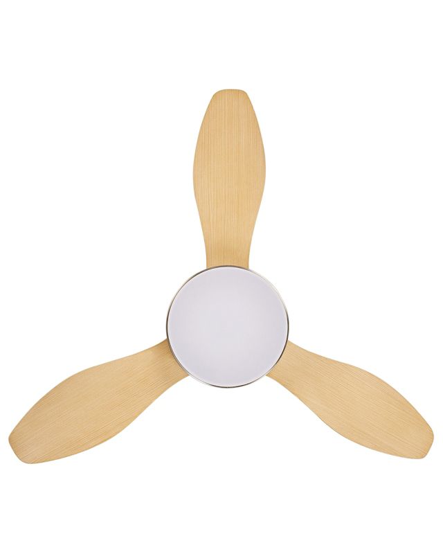 Loftventilator med lampe Banderas sølv 1 stk.
