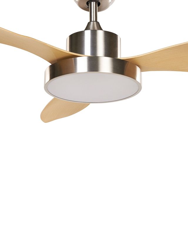 Loftventilator med lampe Banderas sølv 1 stk.