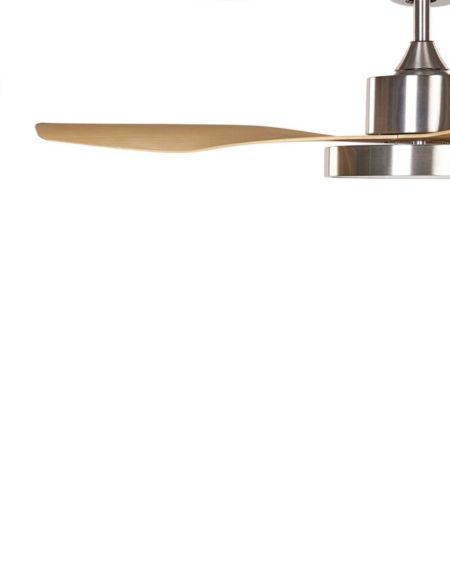 Loftventilator med lampe Banderas sølv 1 stk.