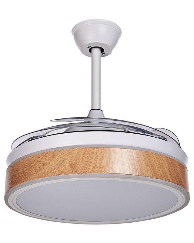 Fremont loftventilator med lampe i hvid, 1 stk.
