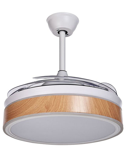 Fremont loftventilator med lampe i hvid, 1 stk.