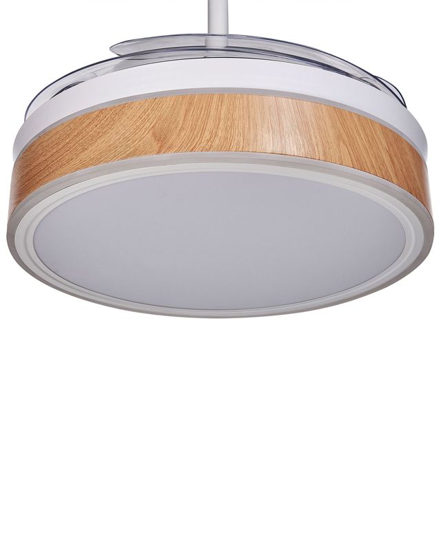 Fremont loftventilator med lampe i hvid, 1 stk.