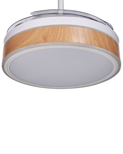 Fremont loftventilator med lampe i hvid, 1 stk.