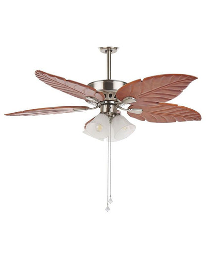 Loftventilator med lampe Gila sølv 1 stk.