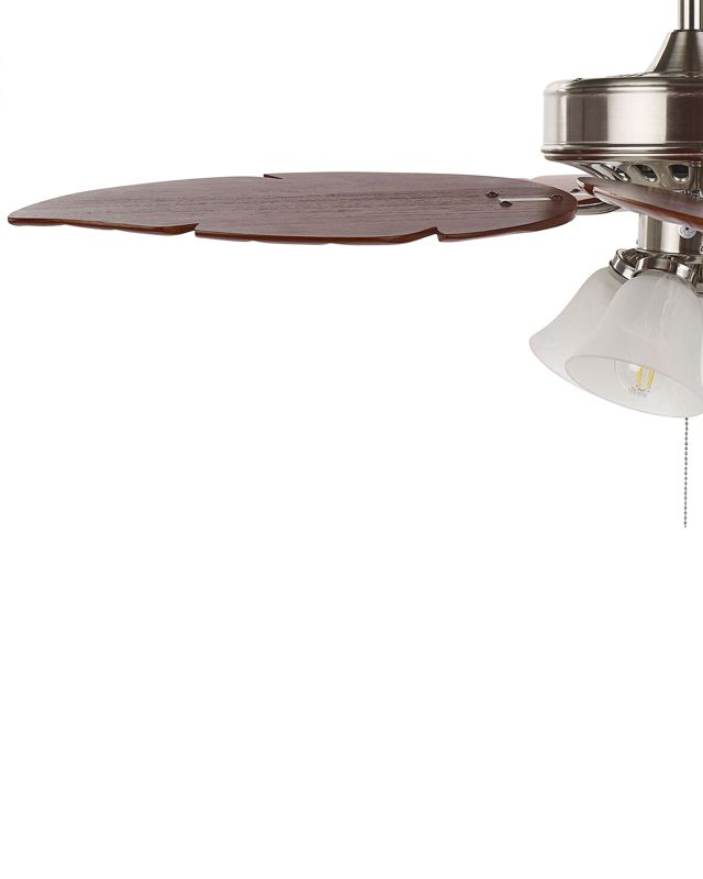 Loftventilator med lampe Gila sølv 1 stk.