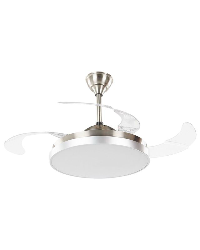 Loftventilator med lampe Ibar transparent 1 stk.