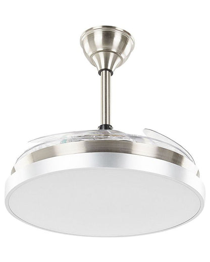 Loftventilator med lampe Ibar transparent 1 stk.