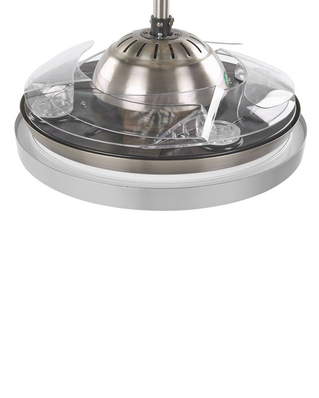 Loftventilator med lampe Ibar transparent 1 stk.