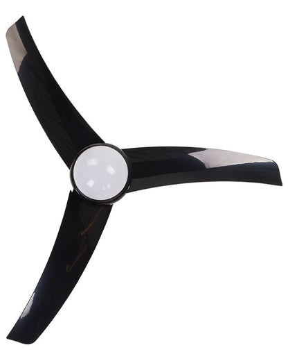 Loftventilator med lampe Jiboa sort 1 stk.