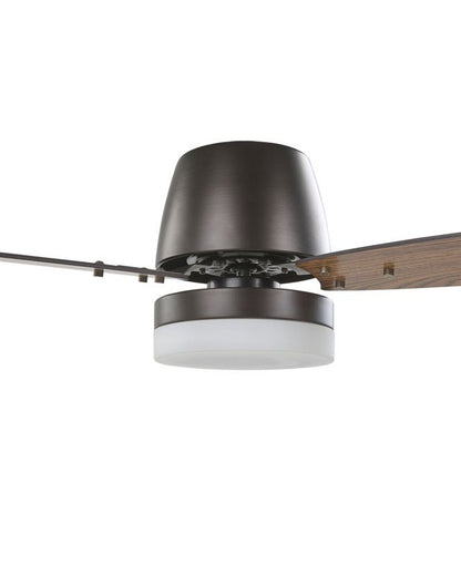 Loftventilator med lampe Mlava mørkt træ 1 stk.