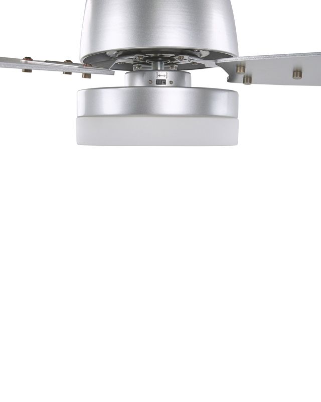 Loftventilator med lampe Mlava sølv 1 stk.