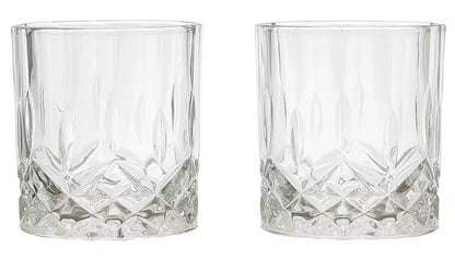 Whiskysæt On the Rocks 2 Glas 270 ml Stål