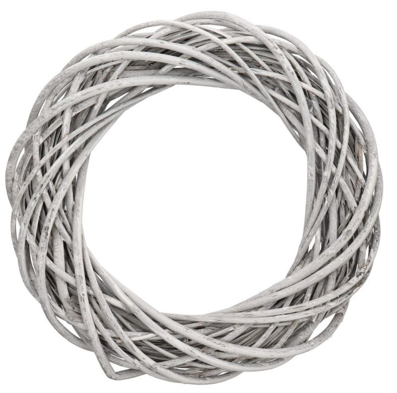 Pilekrans med en diameter på 30 cm i grå