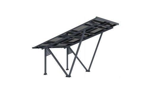 Carport Corciano til solcelleanlæg i aluminium, 1 stk.