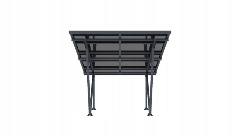 Carport Corciano til solcelleanlæg i aluminium, 1 stk.