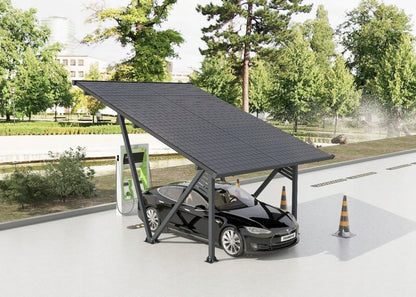 Carport Corciano til solcelleanlæg i aluminium, 1 stk.