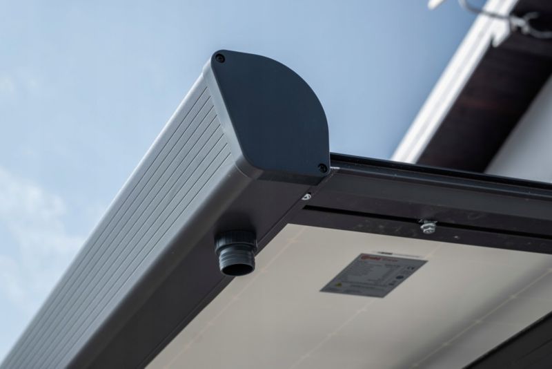 Carport Corciano til solcelleanlæg i aluminium, 1 stk.