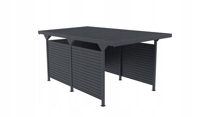 Carport Corciano Georg med sideplader 540 x 285 x 230 cm, 1 sæt