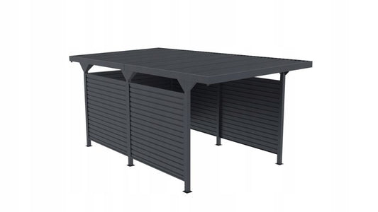 Carport Corciano Georg med sideplader 540 x 285 x 230 cm, 1 sæt